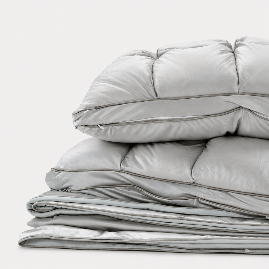 Ice Silk Bolster Pillow set